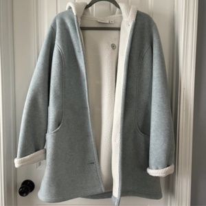 Denim & Company - Baby Blue Hooded Coat | Women's